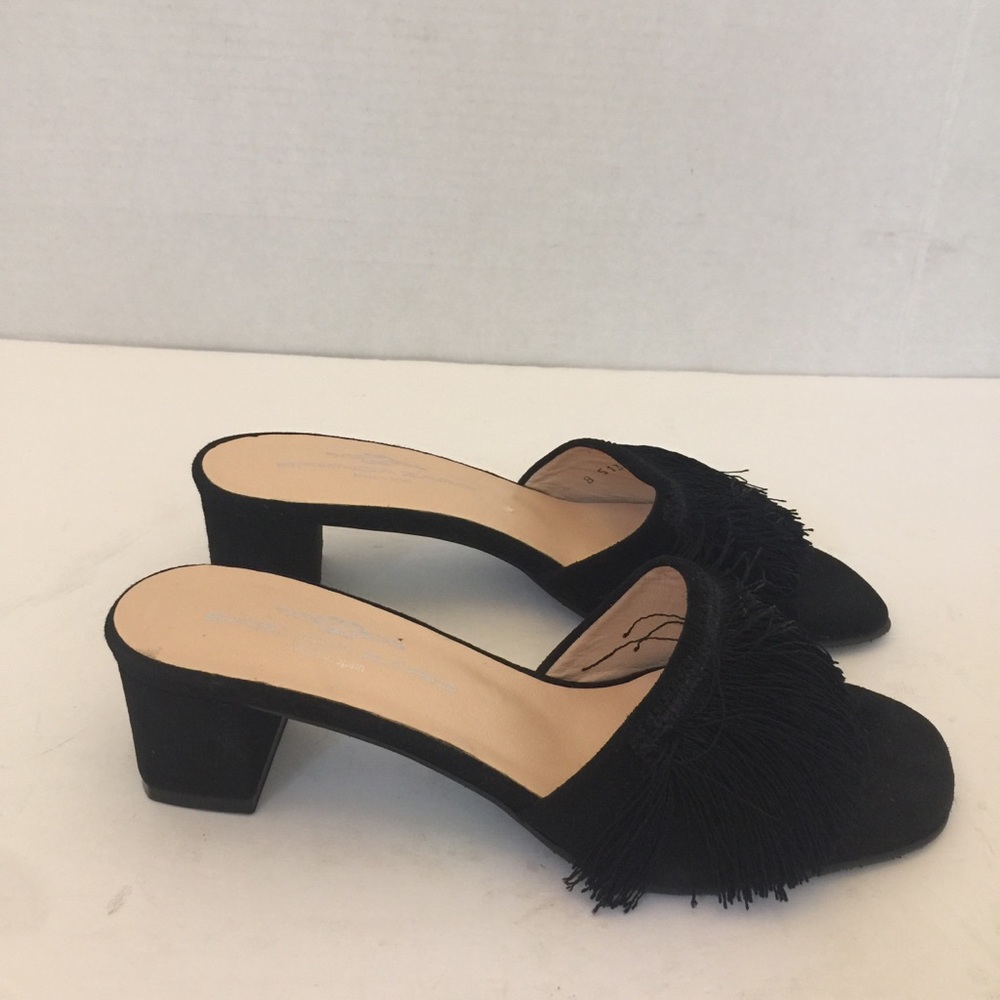Brenda Zaro WMN Sz/37 EU 6.5 US Black Slide Sandal
